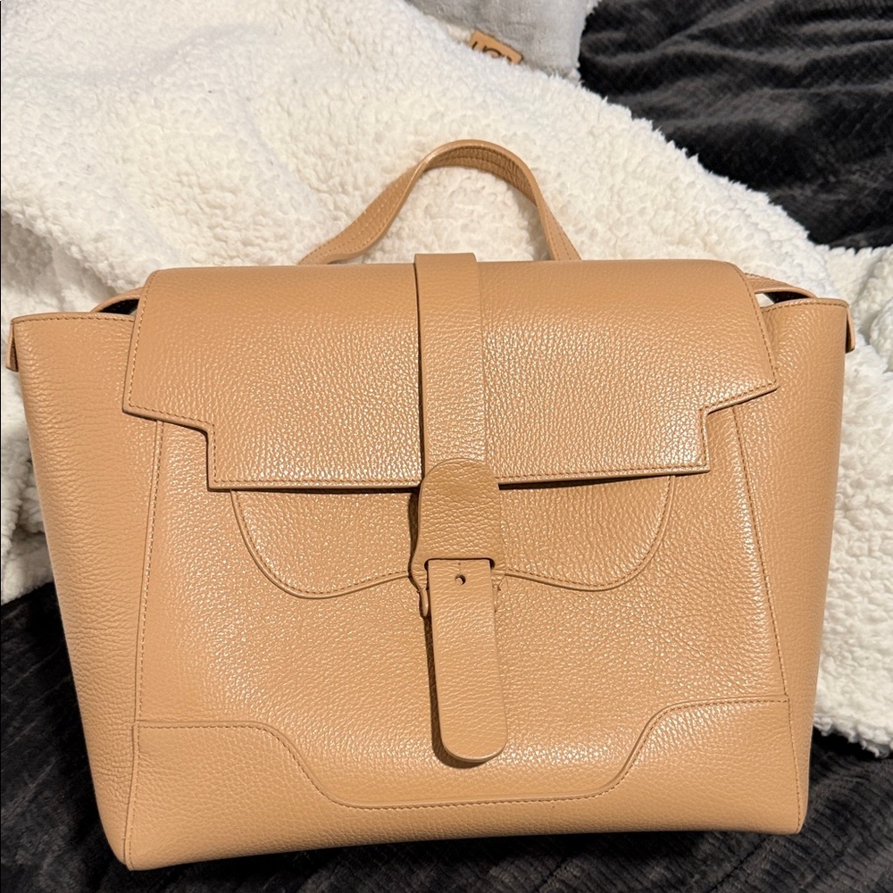 Senreve Maestra Bag Pebbled Leather Gold Hardware